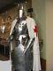 HALLOWEEN Medieval Knight Suit Of Armor Templar Combat Full Body Armour Stand