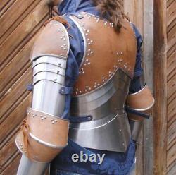 HMB Medieval Knight Lady Half Body Armor Suit w Cuirass Pauldrons Arm Guards GF