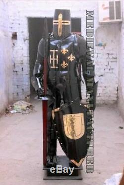 Halloween Armour Medieval Wearable Knight Crusader Full Suit Of Armor Collectibl