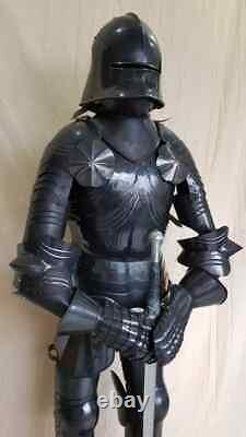 Halloween Medieval Knight Full Body Suit Of Armor Gothic Combat Full Body Armor