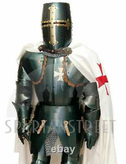 Halloween Medieval Knight Templar Suit Armor Crusader Combat Costume for gift