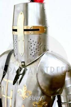Halloween Medieval Knight Wearable Suit Armor Crusader Combat Full Armor Costume