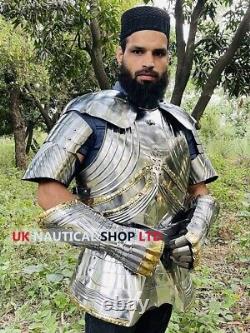 Halloween Medieval Steel Gothic Half Body Armor Suit Knight Cuirass Handmade