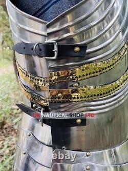 Halloween Medieval Steel Gothic Half Body Armor Suit Knight Cuirass Handmade