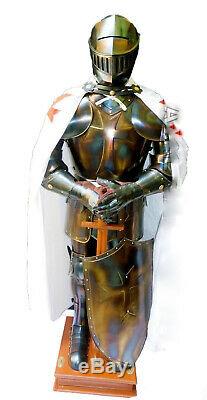 Halloween Sca Larp Wearable Medieval Knight Combat Armor Full Suit With Stand 6
