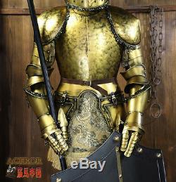 Hand-Made Iron European Crusader Suit of Collectibles Armor Medieval Knight 6.5