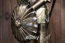 Hand-Made Iron European MEDIEVAL KNIGHT CRUSADOR SUIT OF METAL ARMOR 4.4