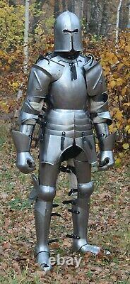 Hover to zoom Genuine Medieval Knight Suit of Templar With Sword Combat NN86