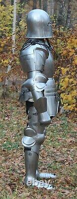 Hover to zoom Genuine Medieval Knight Suit of Templar With Sword Combat NN86