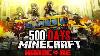 I Survived 500 Days At War In Zombie Minecraft