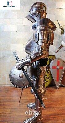 Iotcarmoury Medieval Knight Suit of Armor Costume LARP Wearable Authentic