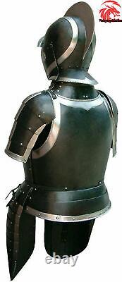 Knight Armor Medieval warrior Half Body Armor Costume SCA LARP Suit