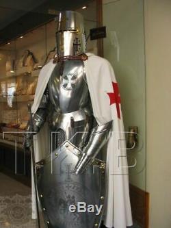 Knight Crusader Medieval Wearable Full Suit Of Armor Collectible Armour Costume