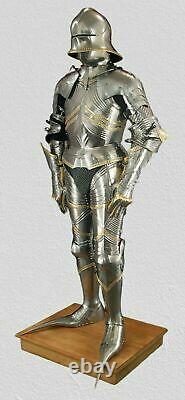 Knight Full Body Armor Medieval German Gothic Suit of Armor 15th Century Costume