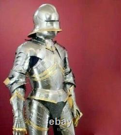 Knight Full Body Armor Medieval German Gothic Suit of Armor 15th Century Costume