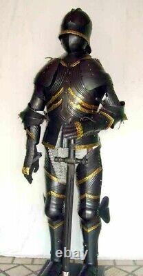 Knight Larp Crusader Halloween Armor Suit Medieval Reenactment Armour suit