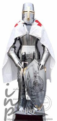 Knight Medieval Knight Suit Of Armor Templar Combat Full Body Armour Stand