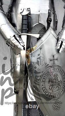 Knight Medieval Knight Suit Of Armor Templar Combat Full Body Armour Stand