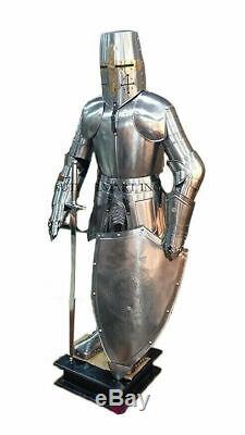 Knight Medieval Knight Suit Of Armor Templar Combat Full Body Armour With Stand