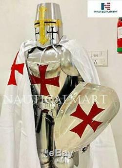 Knight Suit of Armor Medieval CRUSADER TOLEDO Combat Full Body Suit With Stand