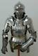 Knight Suit of Armour Wearable Reenactment Breastplate with Helmet without stand