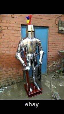 Knight Templar Armor Suit For Sale In USA Full Size Come With Stand and Base