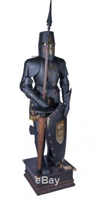 Knight Wearable Medieval Crusador Full Suit of Armour Gothic Costume Armor Shied