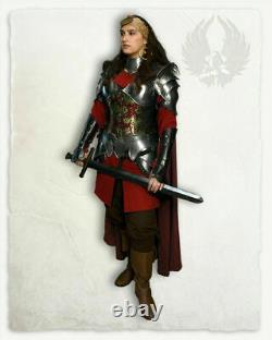 LARP 18GA Steel Medieval Knight Queen Lady Woman Lena Full Suit Of Armor LS30