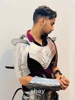 LARP 20G Steel Medieval Knight Queen Lady Woman Half Body Armor, Lady Armor Suit