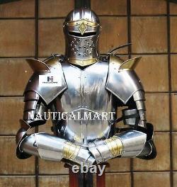 LARP Armour Knight Suit of Armor Medieval Metal Costume Handmade Outfit