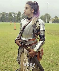 Lady Armor Suit, Medieval Knight Warrior Female Cuirass Steel Armor