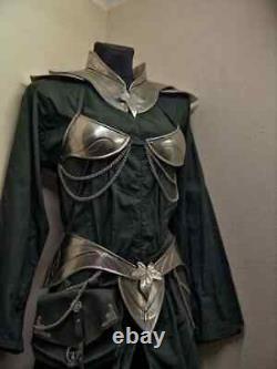 Lady Suit Medieval Cosplay Breastplate Larp Knight Body Armour Costume Christmas