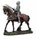 Large 18 Tall Medieval Royal Calvary Knight Statue Suit of Armor Figurine Resin