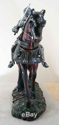 Large 18 Tall Medieval Royal Calvary Knight Statue Suit of Armor Figurine Resin