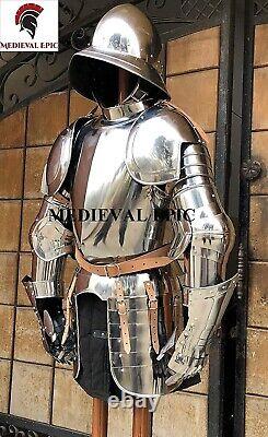 Larp Armour Medieval Armor Knight Wearable Suit Of Armor Costume With Helmet