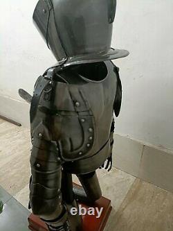 MEDIEVAL KNIGHT FULL METAL SUIT OF ARMOR Life Size Restored