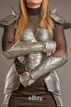 MEDIEVAL Knight Elf Lady Full Armor Suit With Cuirass/Shoulder/Skirt/Bracers