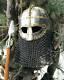 MEDIEVAL VIKING VENDEL Helmet, Steel Knight Armor Suit Wearable chainmail Helmet