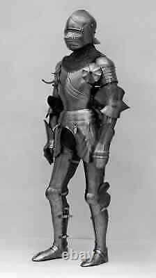 Medieval 15th Century Combat Knight Suit of Armor Gothic Armor Suit Chain mail