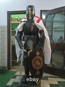 Medieval Armor Knight Suit Wearable Antique Crusader Combat Full Body Armour