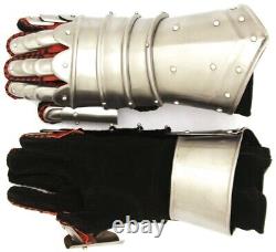 Medieval Armor Suit Gauntlets Gothic Knight Steel Finger Gloves SCA LARP Gift