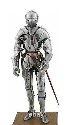 Medieval Armor Suit Gothic Knight Full Body Armour Wearable Crusader Combat Gift