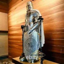 Medieval Armor Suit Knight Templar Wearable Full Body Armour Crusader Costume