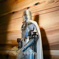 Medieval Armor Suit Knight Templar Wearable Full Body Armour Crusader Costume