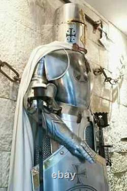 Medieval Armor Suit Templar Wearable Crusader Full Body Armour Knight Costume