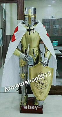 Medieval Armour Knight Wearable Full Body Suit Of Armor Halloween Day Costume