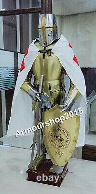 Medieval Armour Knight Wearable Suit Of Armor Crusader Combat Full Body