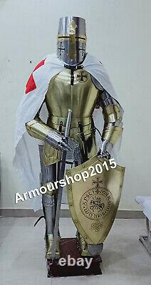 Medieval Armour Knight Wearable Suit Of Armor Crusader Combat Full Body