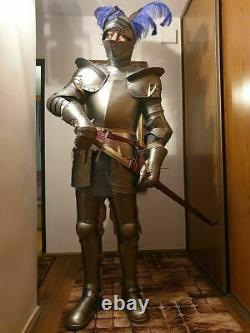 Medieval Armour Knight Wearable Suit Of Armor Crusader Costume Combat Full Body
