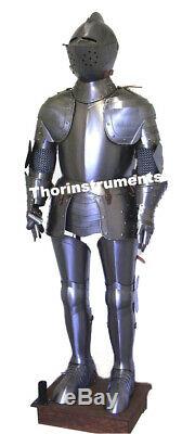 Medieval Armour Plate Knight Wearable Full Suit of Armor LARP Costume